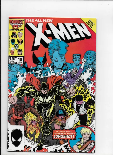 GIANT-SIZED ANNUAL X-MEN Annual #10 Marvel 1986 1st App Longshot !!