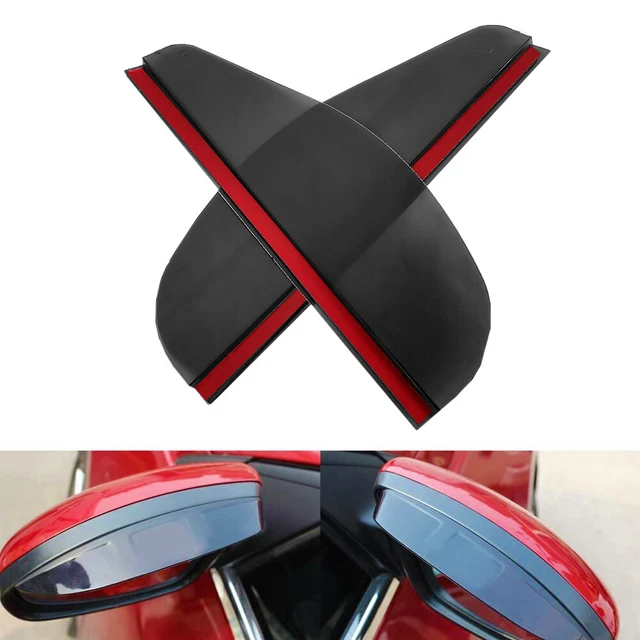 2-Pack Carbon Fiber Car Rear View Side Mirror Rain Board Eyebrow Guard Sun Visor
