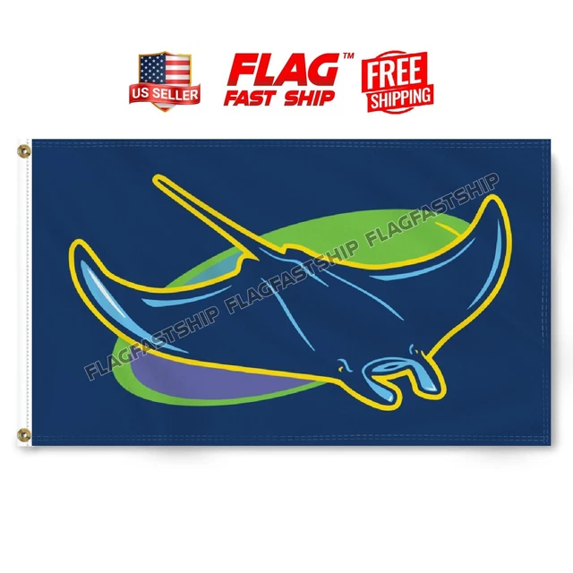 TAMPA BAY RAYS Devil Flag 3x5ft Banner w Grommets MLB Baseball Logo