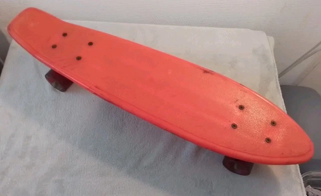 Planche à Roulettes Vintage En Bois Des Années 70 - Marque EDDY, Roues En Argile, Style Rétro