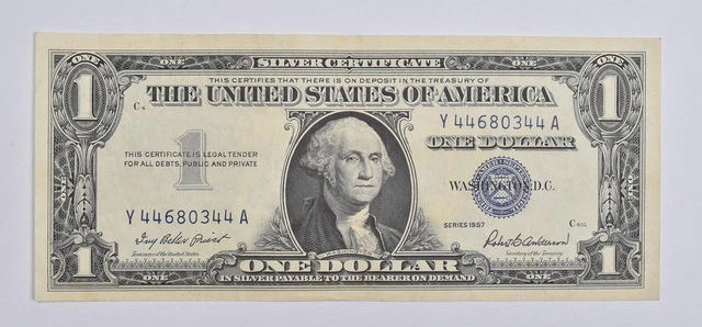 Crisp - 1957 United States Dollar Currency $1 Silver Certificate *964