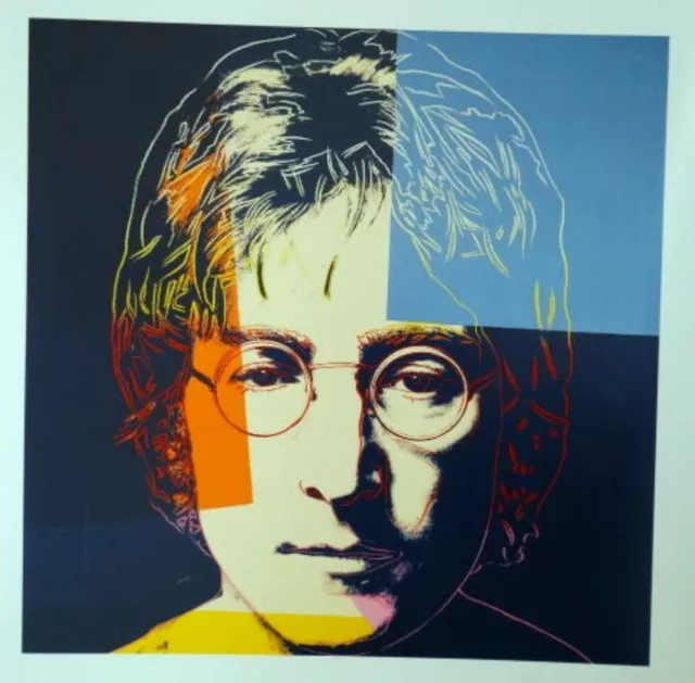 John Lennon Lithograph By Andy Warhol Soulful Pop Art Unique T