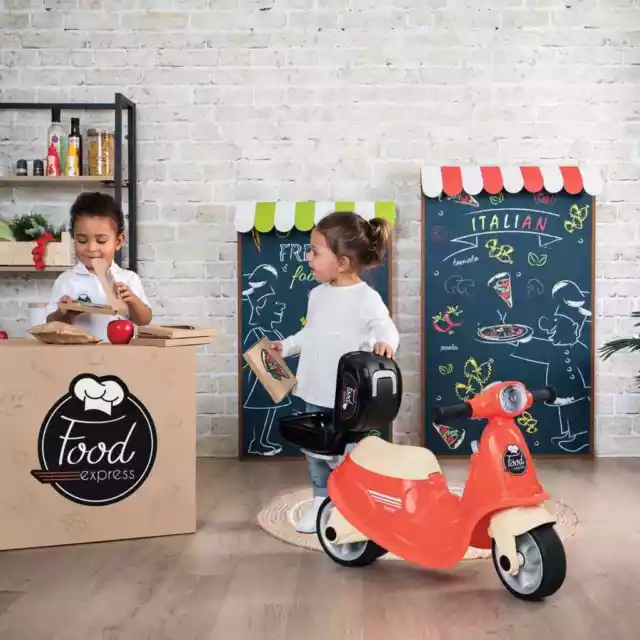 Smoby Scooter jouet à enfourcher Food Express