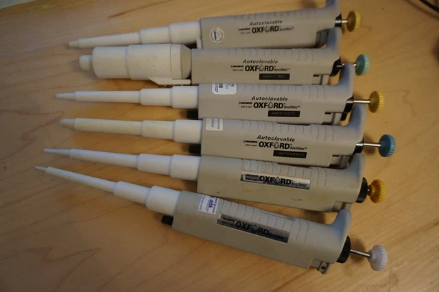 Microlit Mikropipetten Set 3-teilig - 0,5-10μl, 10-100μl, 100-1000μl Laborpipetten