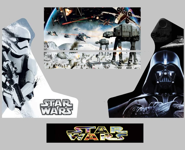 Stickers De Bar Personnalisés Star Wars - Autocollants Pour Borne D'arcade, Fabrication Française