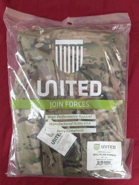 United Multicam Jacket Parka ECWCS APECS LARGE Regular United OCP MULTICAM