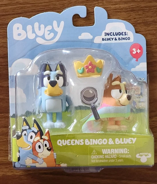BLUEY QUEENS BINGO & Bluey Figurines 2 Pack Figurines EUR 21,06