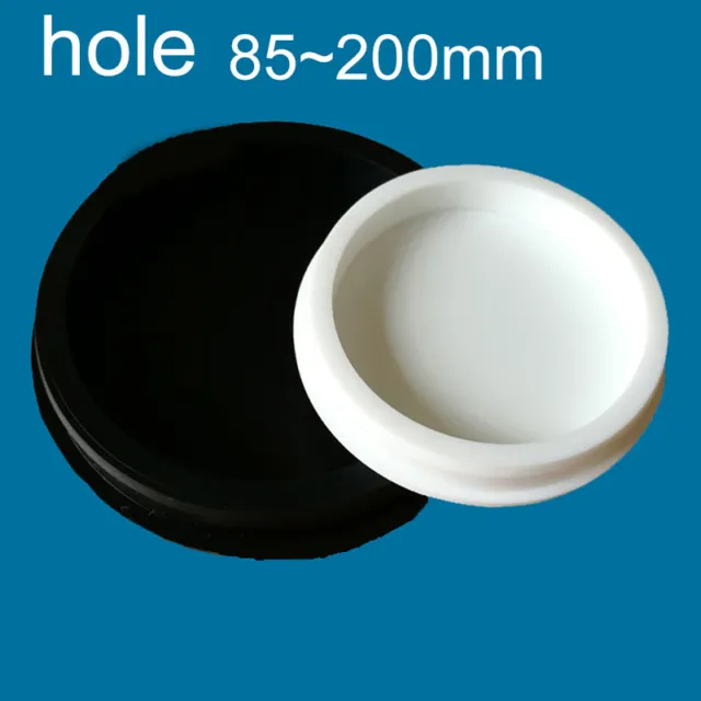 Rubber Hole Plugs 85-200mm Push In Compression Stem Black&White Thick Panel Plug