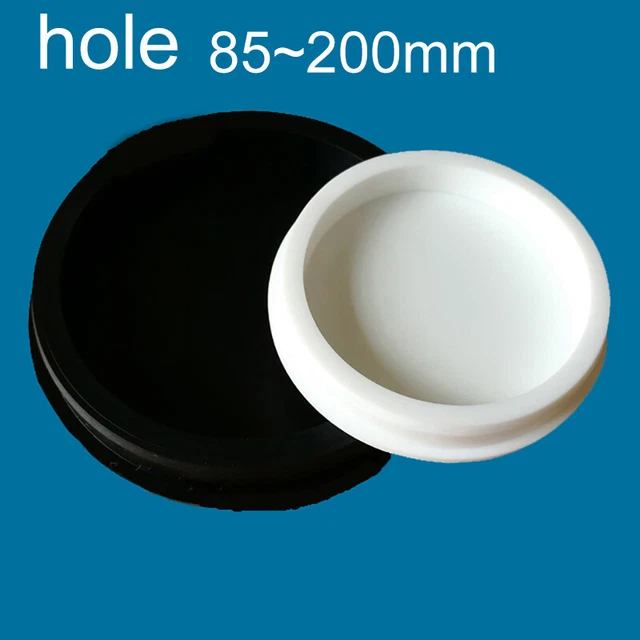 Rubber Hole Plugs 85-200mm Push In Compression Stem Black&White Thick Panel Plug