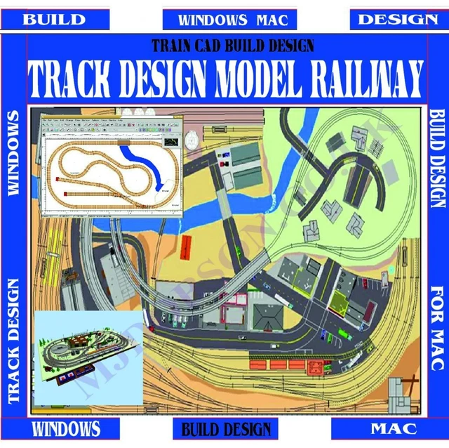 MODEL RAILWAY LAYOUTS Track Plans Build Design CAD Hornby OO Gauge USB ...