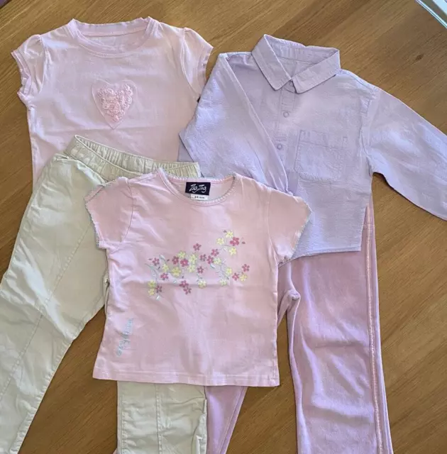 Marks and Spencer Girls Age 4-5 Bundle M&S GAP T-Shirts Trousers Joggers Blouse