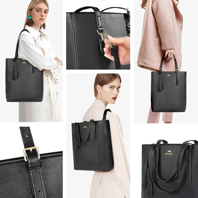 Sac à dos sac à main pour femmes, 15,6 pouces convertible cuir végétalien doux ordinateur portable 3