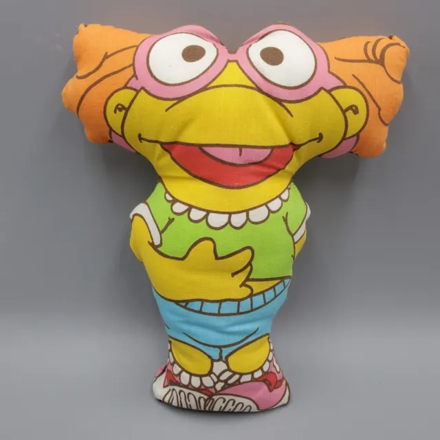 Muppets Skeeter Pillow Doll Stuffed Plush Muppet Babies Fabric Panel 11 inch