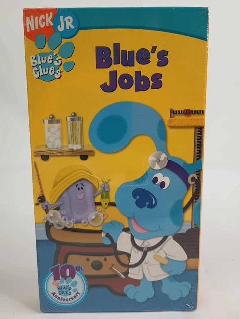 BLUE'S CLUES BLUES Job's VHS Tape 2006 Nick Jr. Late Release BRAND NEW ...