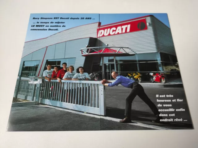 Ducati Simpson Mécanique 2001 Prospectus Catalogue Brochure Moto