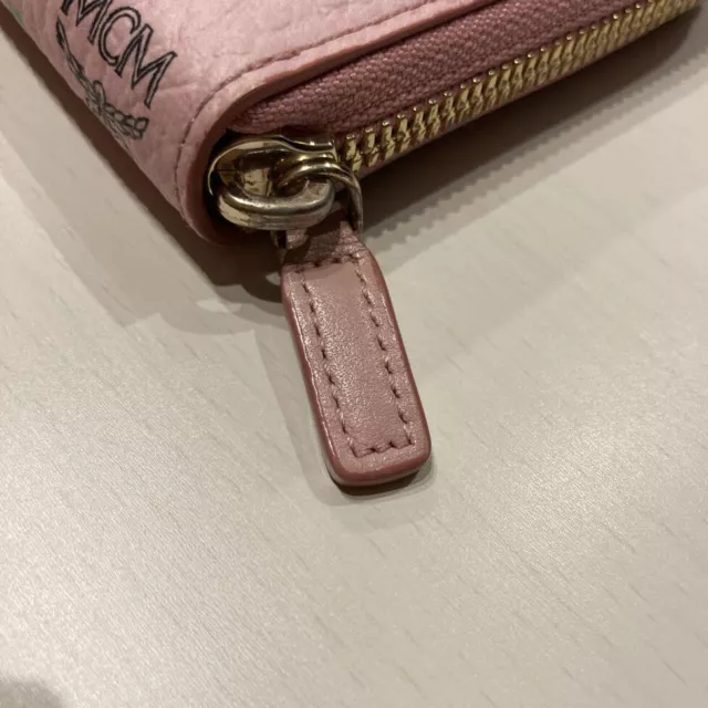 MCM Zip-Around Long Wallet Pink Rabbit and Carrot 3