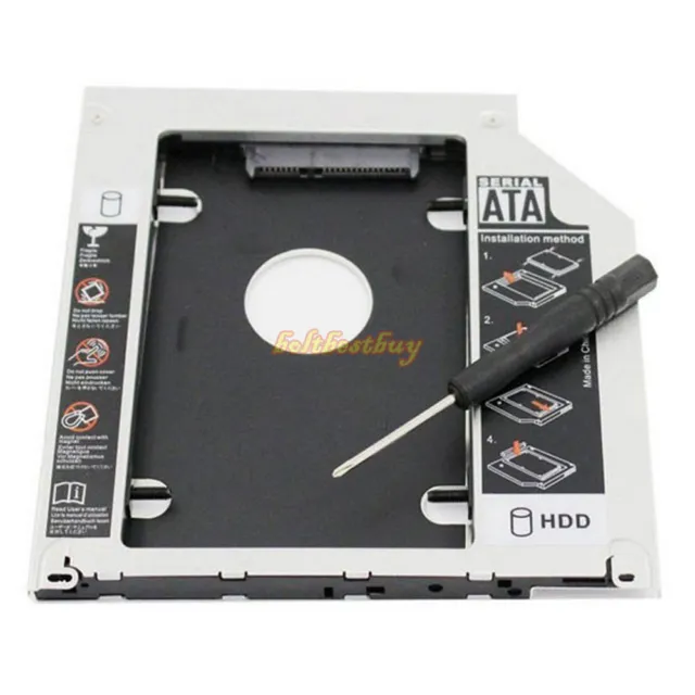 2nd HDD SSD Hard Drive Optical Bay Caddy For Apple Macbook/MacBook Pro Unibody