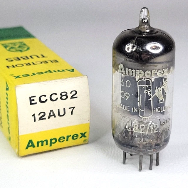 ELECTRON TUBE AMPEREX Bugle Boy Holland ECC82/12AU7 UNTESTED Code Gt3
