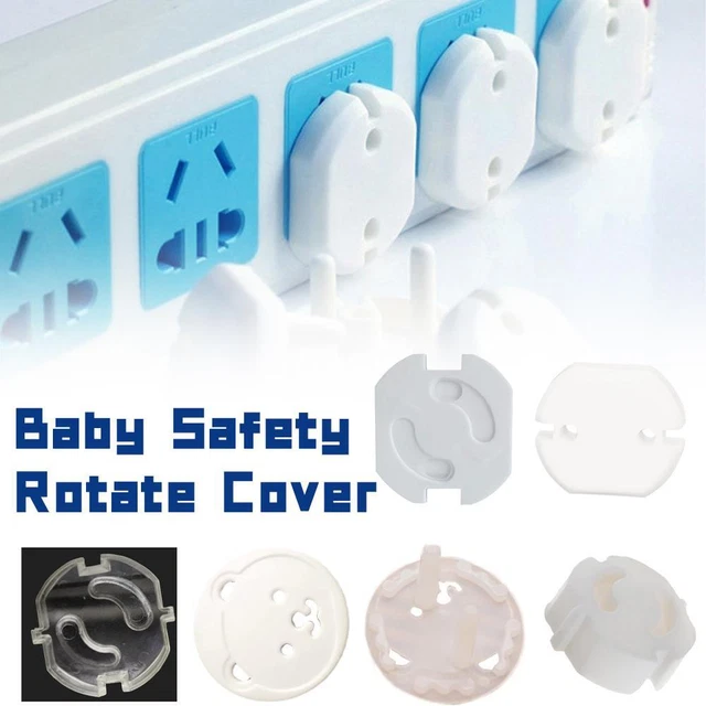 4 Baby Children Safety Plug Socket Covers Protector Guard Mains Electric Insert,