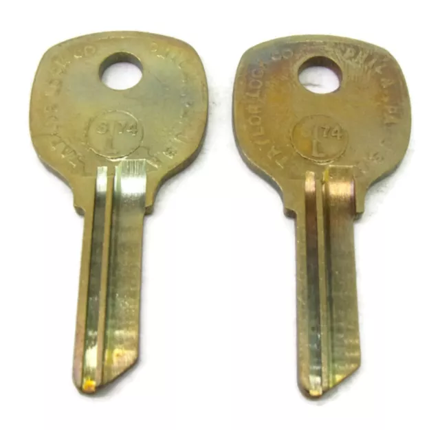 2-pcs S174L Key Blanks Taylor Lock U.S.A.