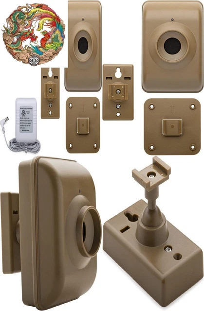 Dakota Alert Long Range Wireless Driveway Motion Detector - Olive, White