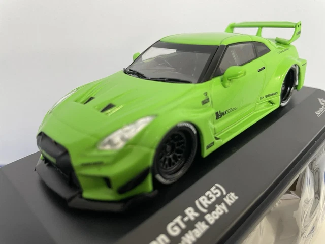 Miniature Solido 1:43 Nissan GTR35 LBWK Silhouette Blanche 2019 – Collection Voitures