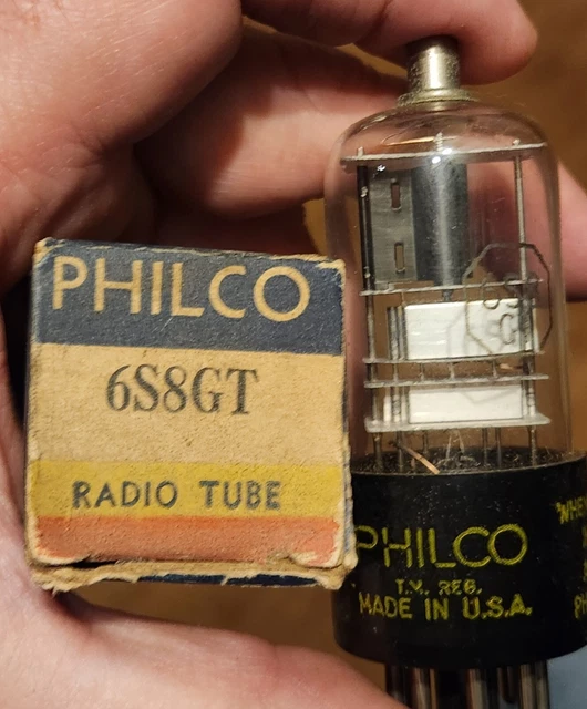 1 NOS NIB Philco 6s8GT. All 4 tests show great on my B+K 707 Tester