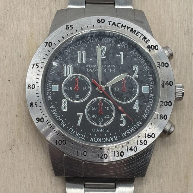 Montre Vintage Atlas Homme - Style Rétro élégant Multicouleur - Occasion