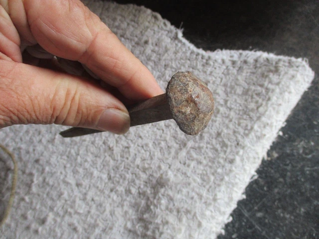 Ancien Clou Enclume pour Heurtoir d' ancienne Porte