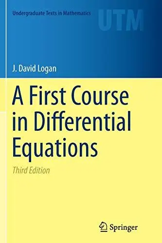 A First Course in Differential Equations  Undergraduate Texts in