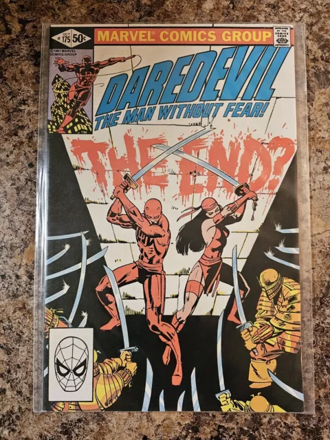 Daredevil #175 (1981) Frank Miller Elektra cover Bronze Age Marvel Comics VF-NM