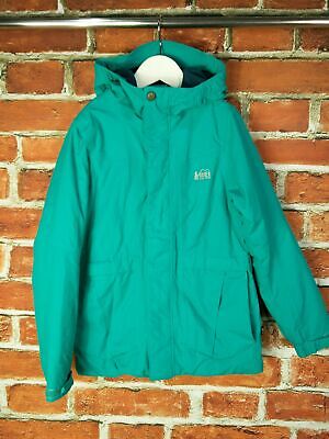 Girls Coat Age 7-8 Years Rei Co.op Outdoor Style Jacket Fleece Lined Green 128Cm