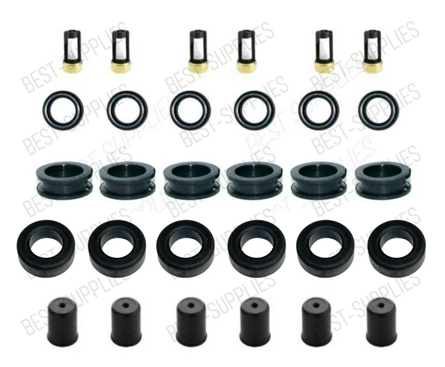 CHRYSLER BOSCH MITSUBISHI V6 FUEL INJECTOR O'RINGS SEALS PINTLE CAPS - Foto 3