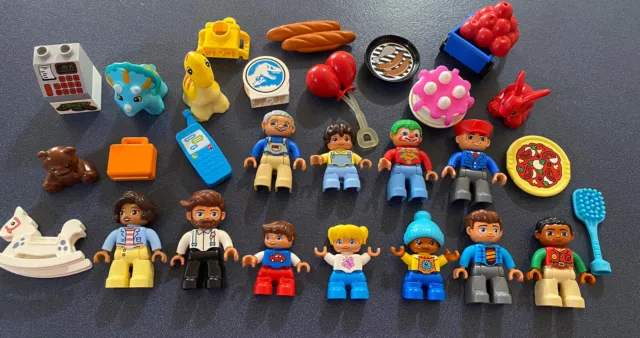 Lego Duplo People Bulk Lot No. 1 + Lots of Accessories, Dinosaurs & More!!