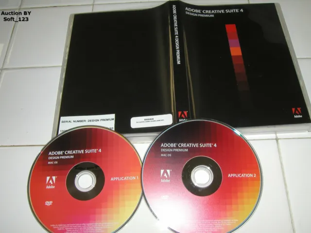 Adobe Creative Suite 4 CS4 Design Premium For MAC Full Retai DVD Version