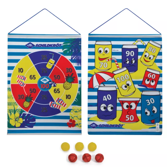 Schildkröt Klett-Dart-Scheibe Dart-Set Kinder-Dart Dartspiel Dartboard Wurfspiel