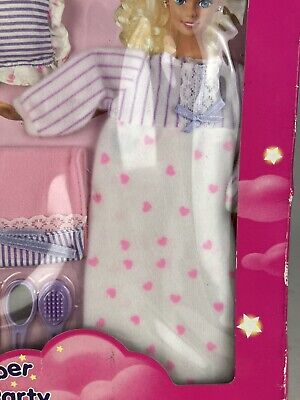 Barbie Sleeping Pyjamas Pillow & Accessories 1994 Mattel 68358 Vintage New 3