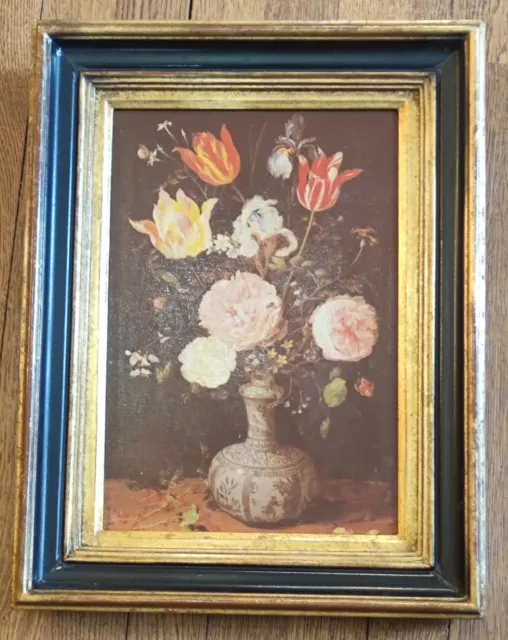 Ancien Tableau peinture à l huile Jan Brueghel vase de fleurs/old frame painting