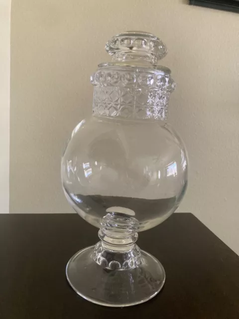 DAKOTA/ GLOBE apothecary CANDY JAR / GlASS/ DRUG STORE