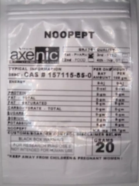 20 Grams NOOPEPT 99.43% Pure Powder CAS# 157115-85-0