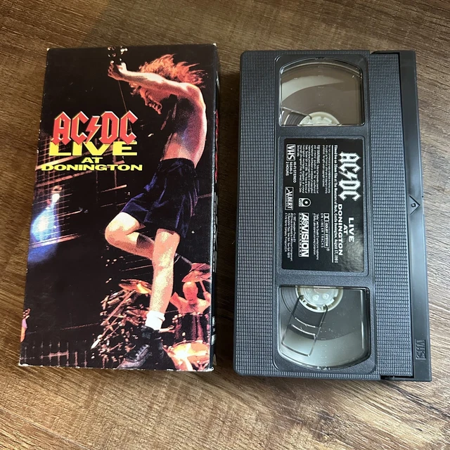AC/DC - LIVE at Donington (VHS, 1992) Classic Rock Concert 1991 Brian ...