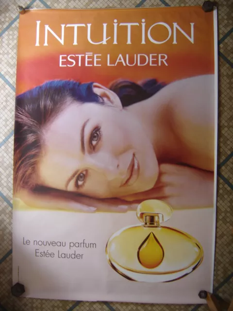 Affiche Parfum INTUITION ESTEE LAUDER poster FASHION PERFUME Advertising