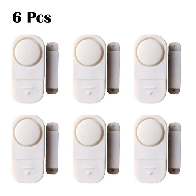 Puerta de seguridad alarma mini 6 x 3 x 2 cm cada 6 unidades sensor de puerta blanco inalámbrico