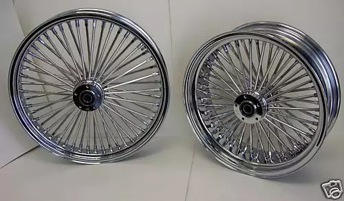 DNA CHROME MAMMOTH 52 FAT SPOKE  21x3.5 & 18x5.5 WHEELS SOFTAIL 200 TIRE HARLEY