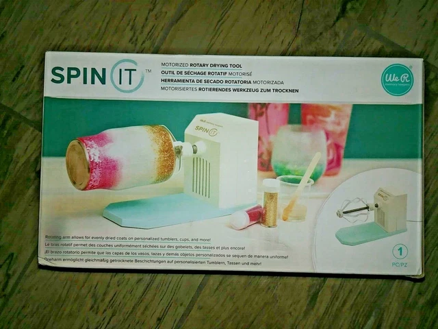 Herramienta de secado motorizado American Crafts Spin It para hacer tazas