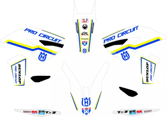 Husqvarna Grafiche Stickers Adesivi Pro Circuit  Te Tc Crystal Vari Anni