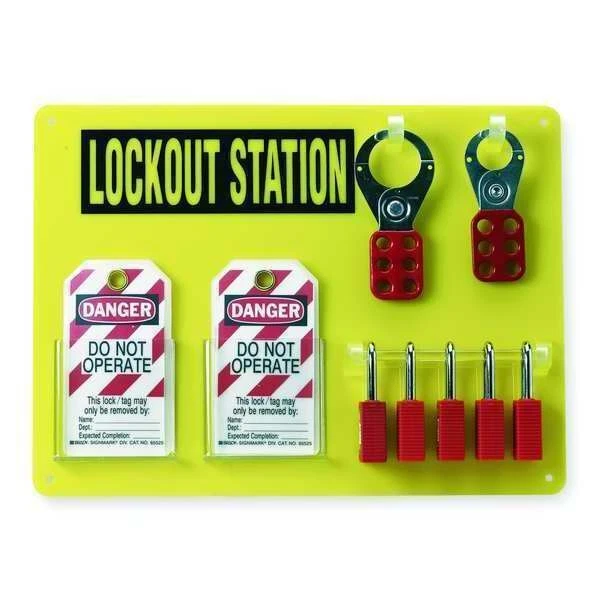 BRADY Lockout Station, Filled, 19 Components, 51181