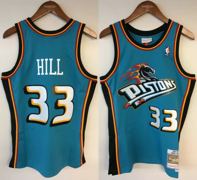 Grant Hill Detroit Pistons Mitchell & Ness 1998-99 Hardwood Classics Reload Swingman Jersey - Black