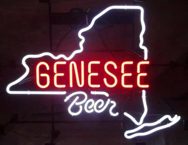 Genesee Beer Boutique Club Neon Light Decor Visual Neon Bar Sign Lamp 17"
