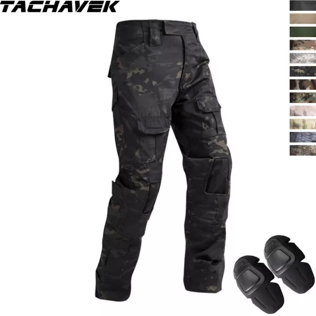 US Army Mens Military Pants Tactical Cargo Combat Airsoft SWAT BDU Camo Trousers